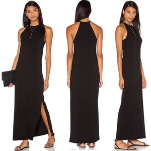 Theory Sonaki Maxi Black Dress L